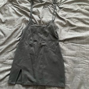 Black mini skirt